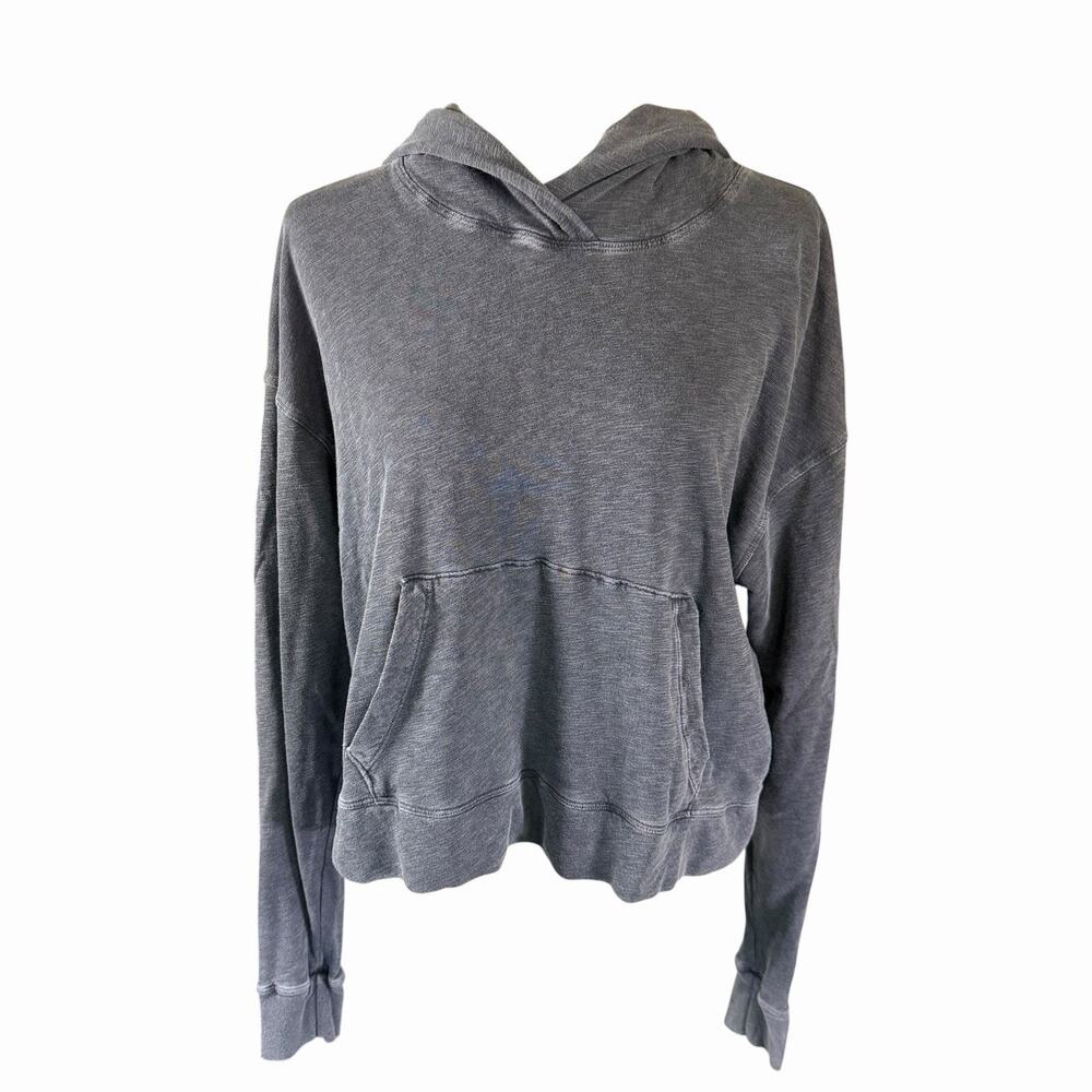 Standard James Perse Womens Estilo Hoodie Gray S Athleisure Athletic Minimalist